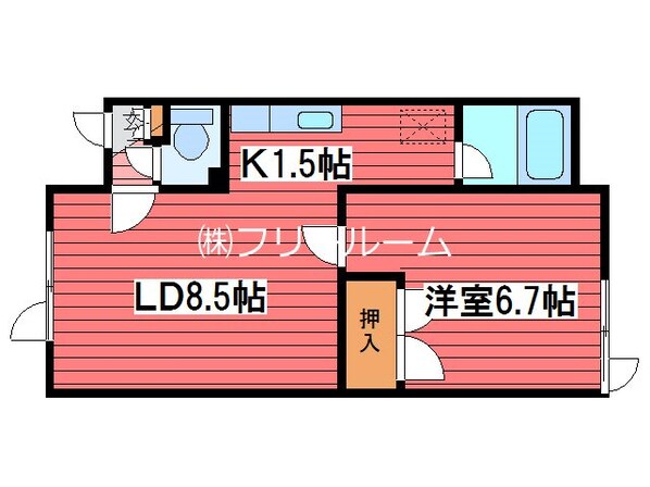 アーバンフラット月寒東の物件間取画像